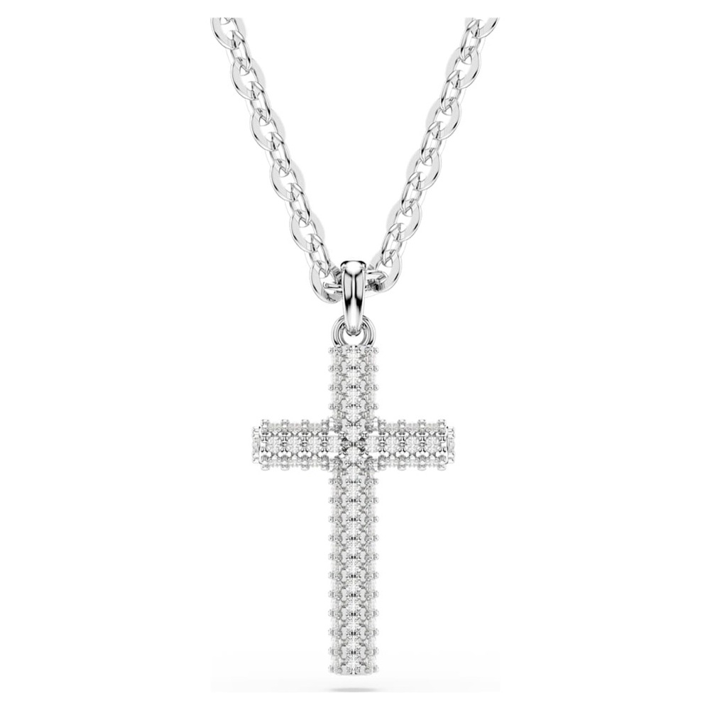 Swarovski Insigne pendant 
Pave, Cross, White, Rhodium Plated